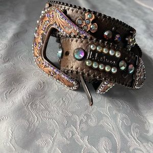 B.B.Simon brown west belt